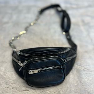 Alexander wang mini black leather Attica fanny